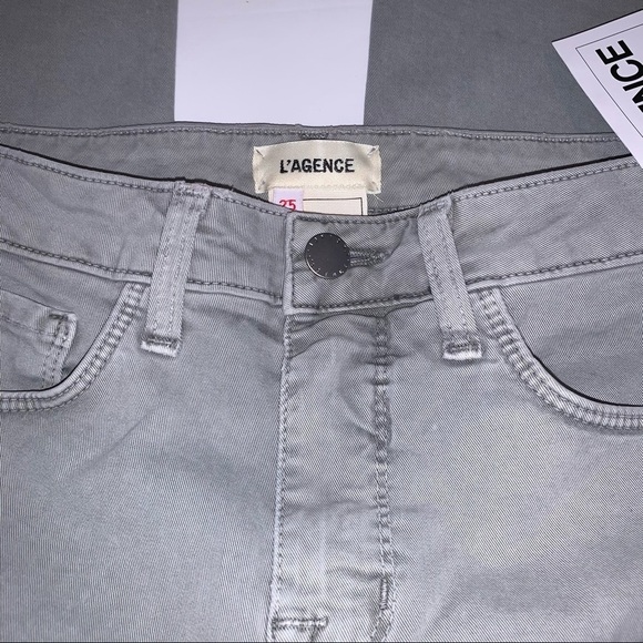 L’agence Wide Leg Grey Jeans NWT - Picture 12 of 12